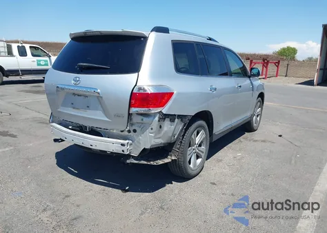 2013 Toyota Highlander Limited V6 z USA, uszkodzony, nr VIN 5TDDK3EH5DS198380
